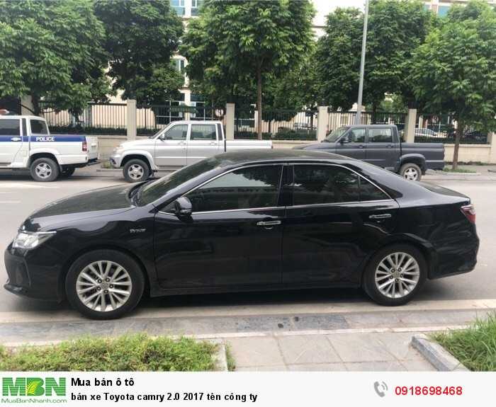 bán xe Toyota camry 2.0 2017 tên công ty