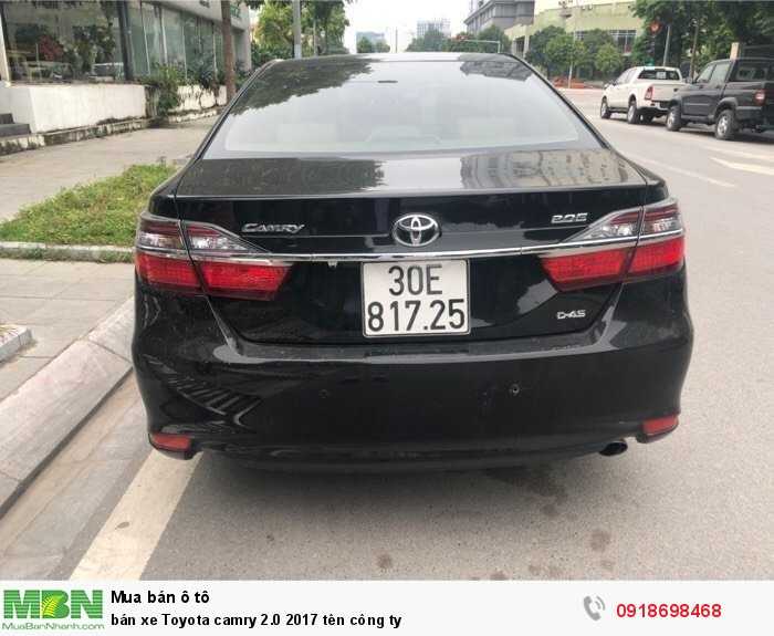 bán xe Toyota camry 2.0 2017 tên công ty