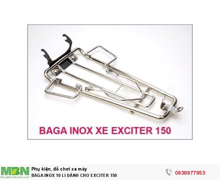 BAGA INOX 10 LI DÀNH CHO EXCITER 150
