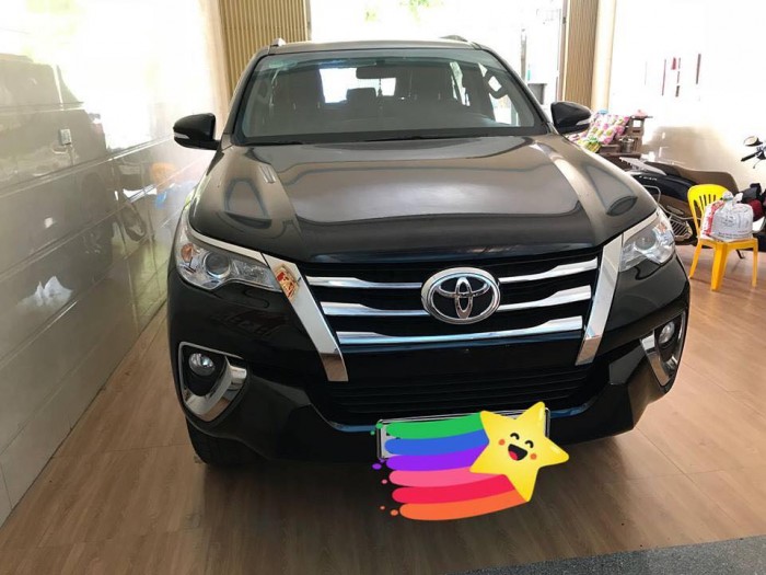 Bán xe Toyota Fortuner 2018 máy xăng, số tự động, màu nho