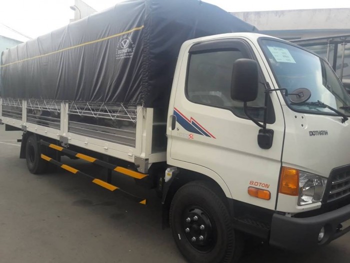 Giá xe tải Hyundai HD120SL 8 tấn thùng mui bạt dài 6m2 trả trước 100 triệu giao xe ngay