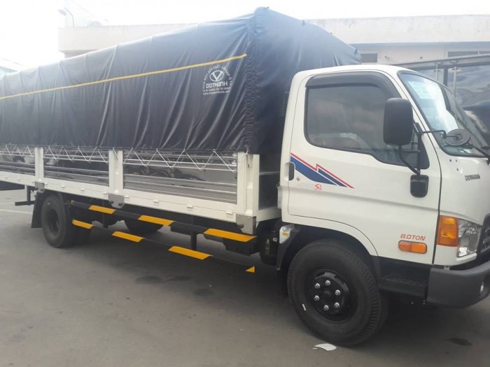 Giá xe tải Hyundai HD120SL 8 tấn thùng mui bạt dài 6m2 trả trước 100 triệu giao xe ngay