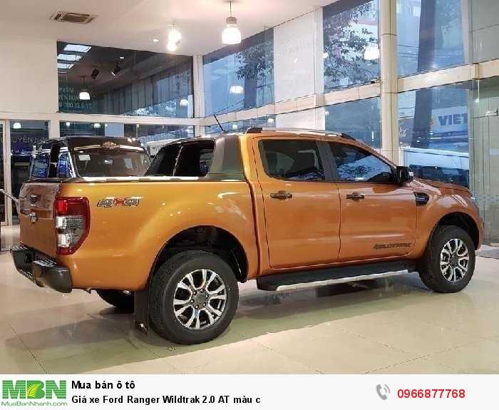 Giá xe Ford Ranger Wildtrak 2.0 AT màu cam, trả trước 200triệu có xe giao ngay tại Ford Giá Định