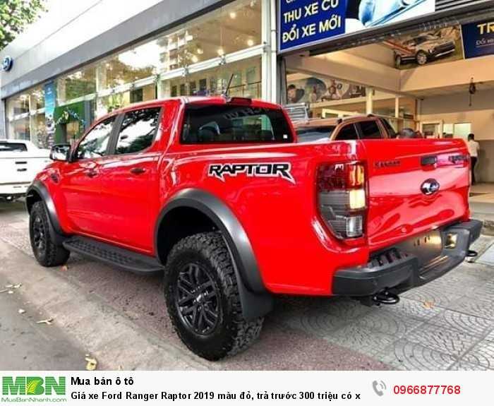 Giá xe Ford Ranger Raptor 2019 màu đỏ, trả trước 300 triệu có xe giao ngay tại Ford Gia Định