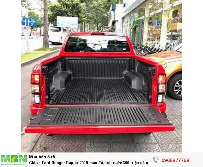 Giá xe Ford Ranger Raptor 2019 màu đỏ, trả trước 300 triệu có xe giao ngay tại Ford Gia Định