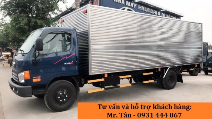 Xe tải Hyundai HD120SL tải trọng 8 tấn, thùng dài 6m3 giá cực tốt, nhiều quà tặng, khuyến mãi hấp dẫn, tặng ngay 14tr thuế trước bạ, trả trước 120tr giao xe ngay