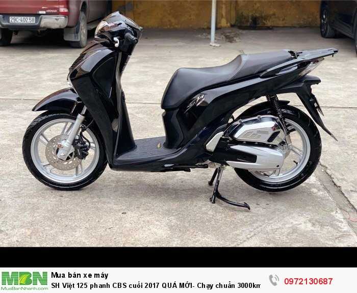 SH Việt 125 phanh CBS cuối 2017 QUÁ MỚI- Chạy chuẩn 3000km- ĐẸP MIỄN CHÊ!