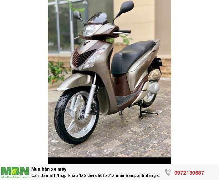 Cần Bán SH Nhập khẩu 125 đời chót 2012 màu Sâmpanh đẳng cấp- XE ĐI CHUẨN 9000km- Quá mới!