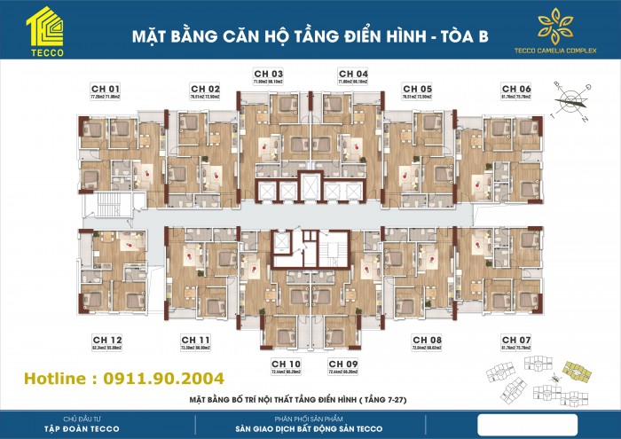 Chung Cư Tecco Thịnh Đán 2pn - 3 pn