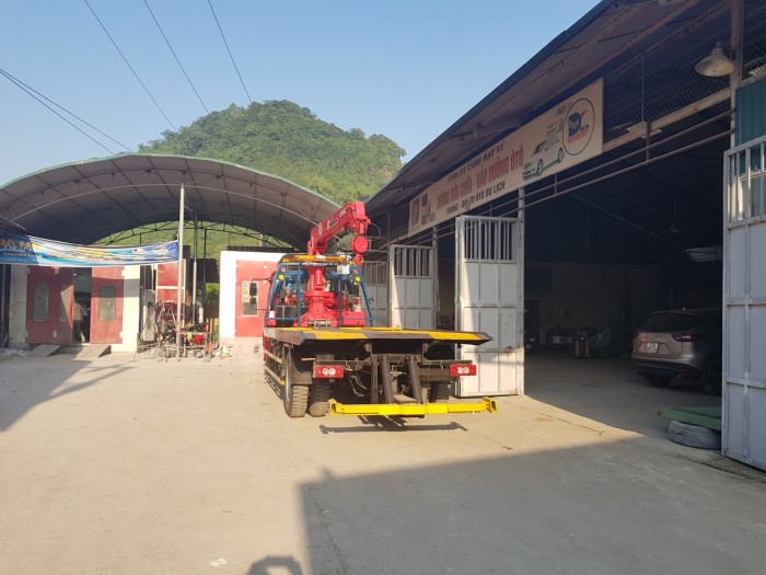 Xe cứu hộ 3 chức năng có gắn cẩu 5 tấn Thaco 950A