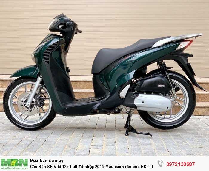 Cần Bán SH Việt 125 Full độ nhập 2015-Màu xanh rêu cực HOT- Máy cực chất!