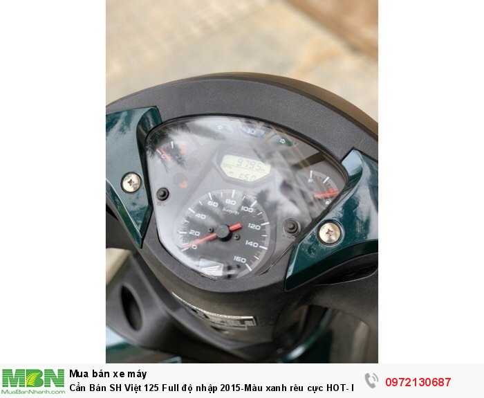 Cần Bán SH Việt 125 Full độ nhập 2015-Màu xanh rêu cực HOT- Máy cực chất!