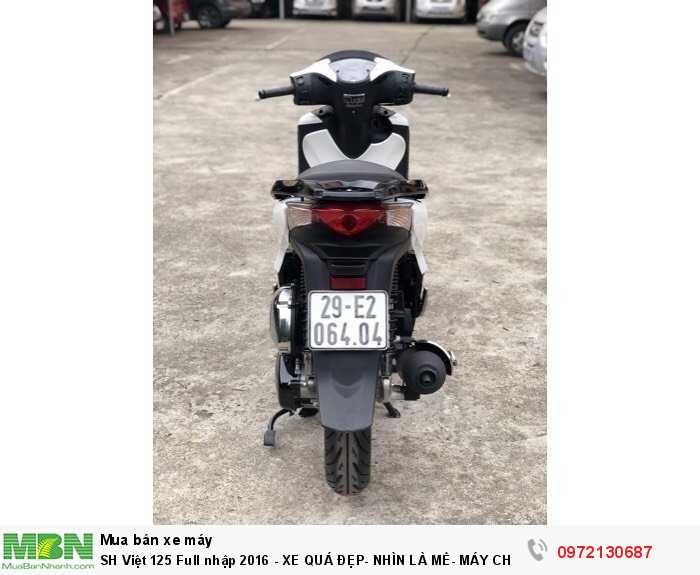 Sh Việt 125 Full Nhập 2016 - Xe Quá Đẹp- Nhìn Là Mê- Máy Chất Miễn Chê!