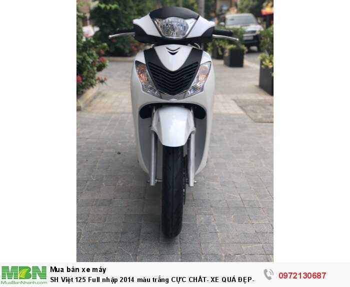 SH Việt 125 Full nhập 2014 màu trắng CỰC CHẤT- XE QUÁ ĐẸP