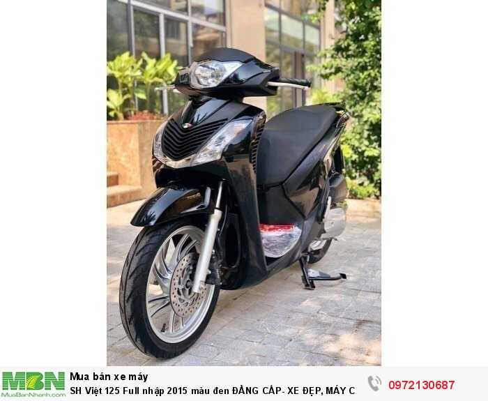 Sh Việt 125 Full Nhập 2015 Màu Đen Đẳng Cấp- Xe Đẹp, Máy Chất, Mua Là Thích.