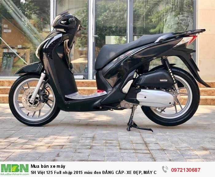 Sh Việt 125 Full Nhập 2015 Màu Đen Đẳng Cấp- Xe Đẹp, Máy Chất, Mua Là Thích.