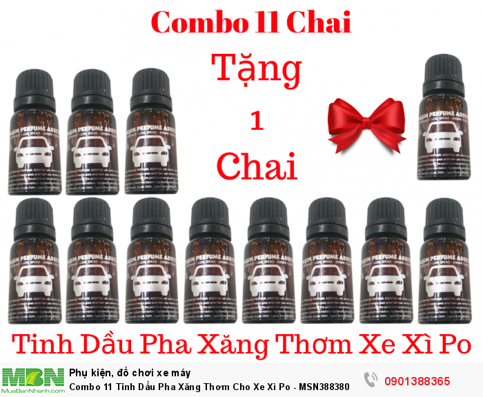 Combo 11 Tinh Dầu Pha Xăng Thơm Cho Xe Xì Po - MSN388380