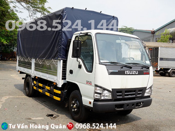 Cần bán xe Isuzu 2t4 thùng bạt QKR 270 2018, màu trắng