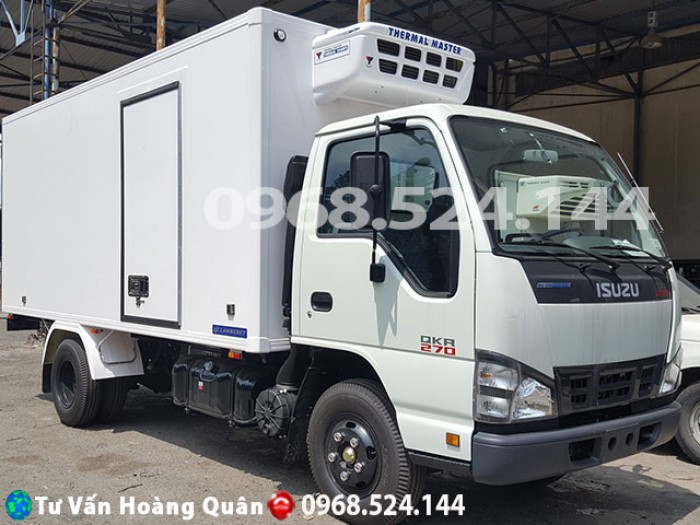 Xe đông lạnh Isuzu 2018 Euro 4, thùng dài 4.2m hỗ trợ vay ngân hàng 80%.