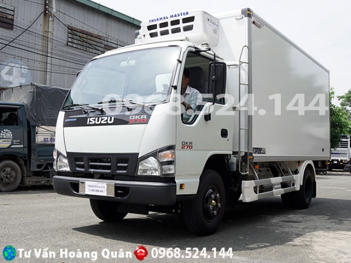 Xe đông lạnh Isuzu 2018 Euro 4, thùng dài 4.2m hỗ trợ vay ngân hàng 80%.