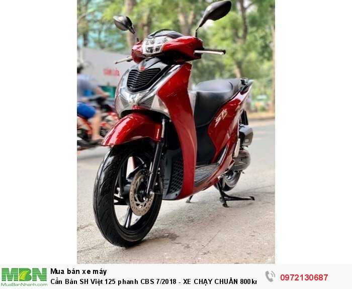 Cần Bán SH Việt 125 phanh CBS 7/2018 - XE CHẠY CHUẨN 800km, quá mới.