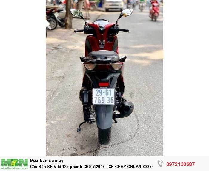 Cần Bán SH Việt 125 phanh CBS 7/2018 - XE CHẠY CHUẨN 800km, quá mới.