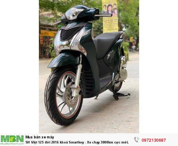 SH Việt 125 đời 2016 khoá Smartkey - Xe chạy 3000km cực mới.