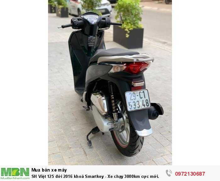 SH Việt 125 đời 2016 khoá Smartkey - Xe chạy 3000km cực mới.