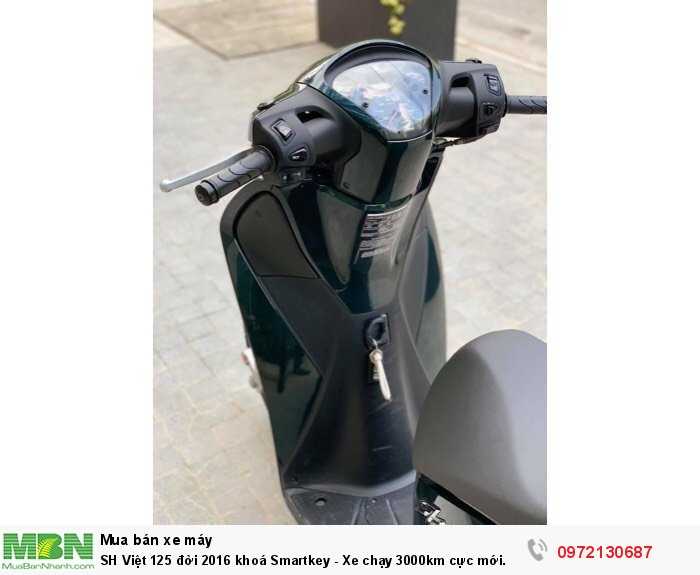 SH Việt 125 đời 2016 khoá Smartkey - Xe chạy 3000km cực mới.