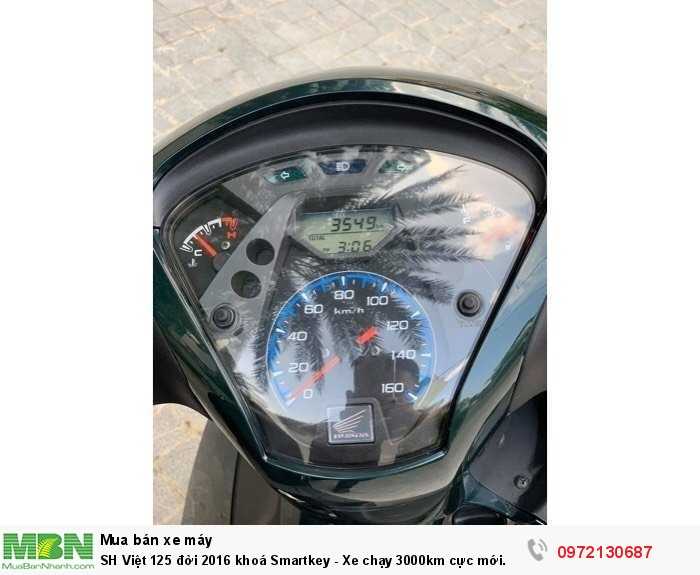 SH Việt 125 đời 2016 khoá Smartkey - Xe chạy 3000km cực mới.