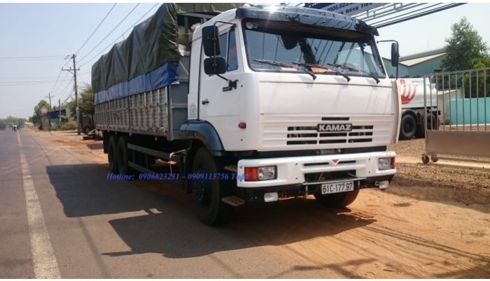 Xe tải thùng Kamaz 15 tấn, bán tải thùng Kamaz 65117 mới tại Bình dương, bán tải thùng Kamaz mới