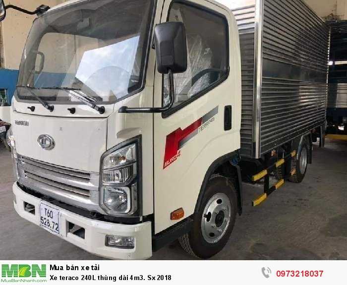 Xe teraco 240L thùng dài 4m3. Sx 2018