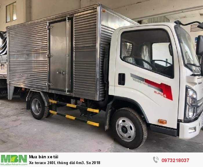 Xe teraco 240L thùng dài 4m3. Sx 2018
