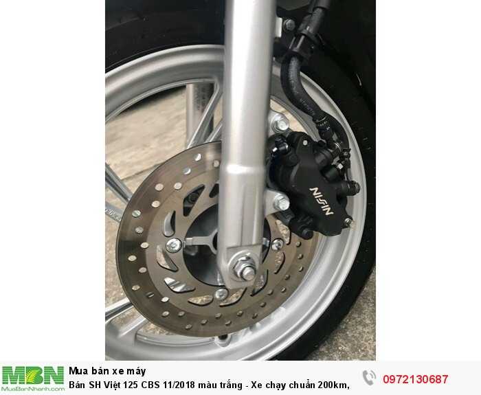Bán SH Việt 125 CBS 11/2018 màu trắng - Xe chạy chuẩn 200km, mới tinh.