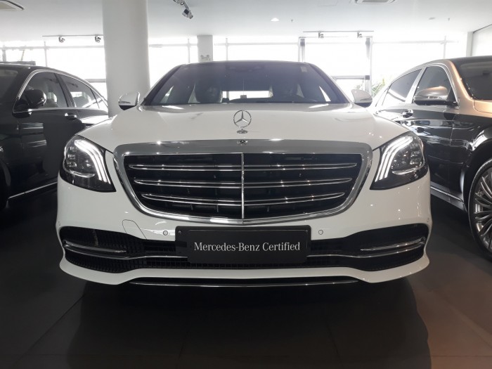 Bán Mercedes S450 2018 cũ, lướt, màu trắng/nội thất đen, chính hãng, giá tốt nhất