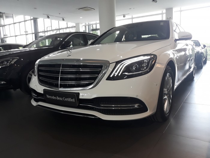 Bán Mercedes S450 2018 cũ, lướt, màu trắng/nội thất đen, chính hãng, giá tốt nhất