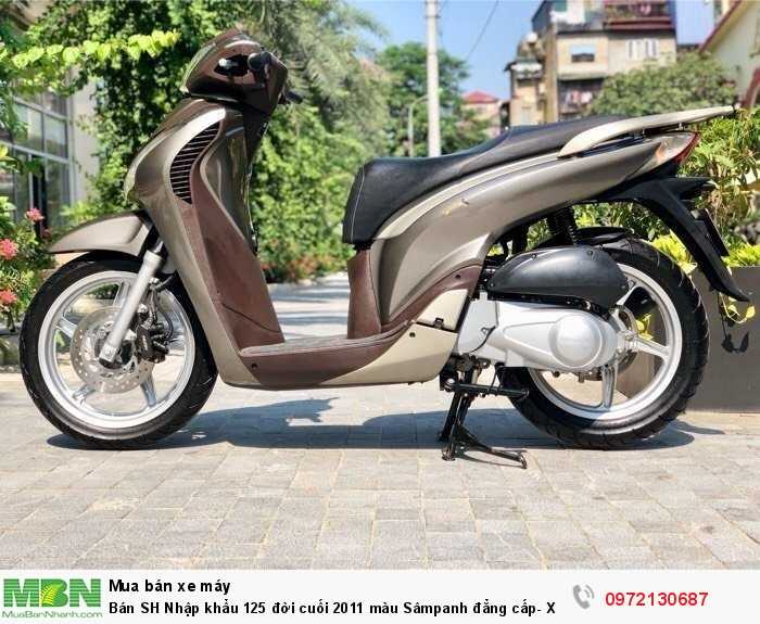 Bán SH Nhập khẩu 125 đời cuối 2011 màu Sâmpanh đẳng cấp- Xe chính chủ, máy nguyên zin tuyệt đối.