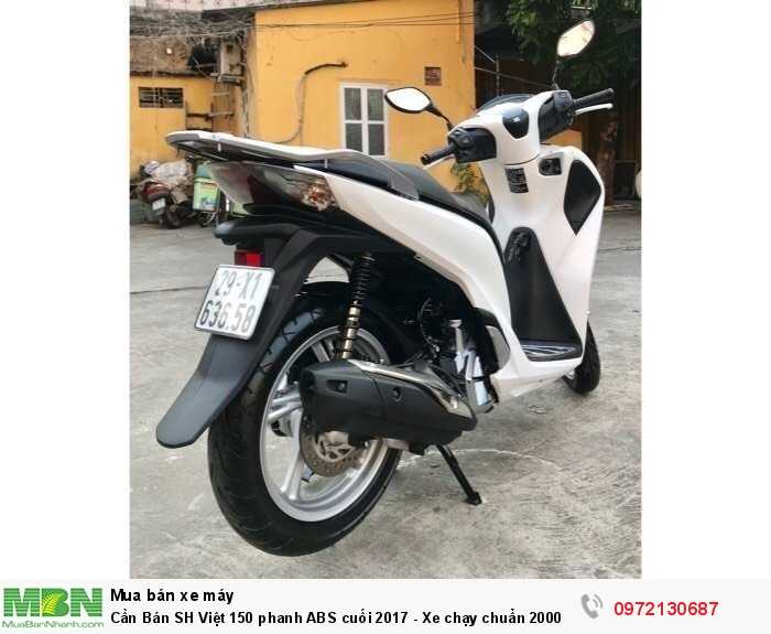 Cần Bán SH Việt 150 phanh ABS cuối 2017 - Xe chạy chuẩn 2000km- Quá Mới- Biển Hà Nội