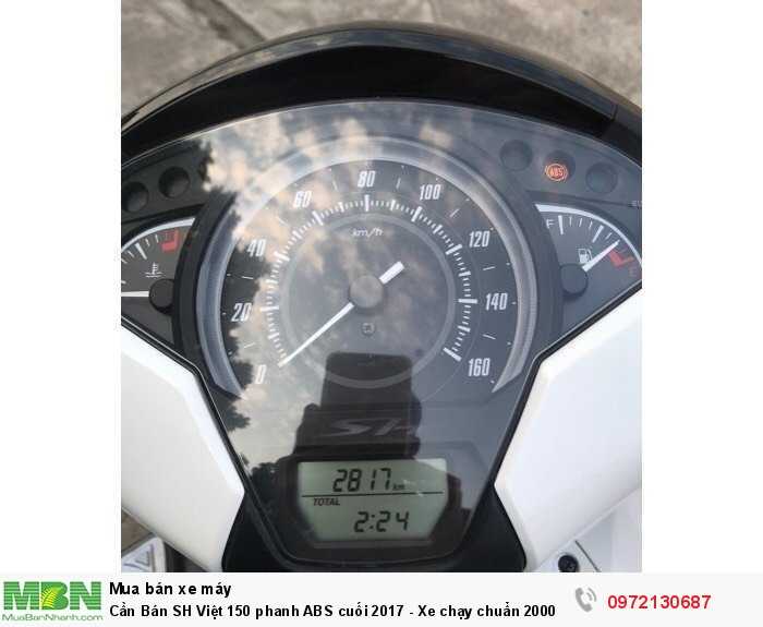 Cần Bán SH Việt 150 phanh ABS cuối 2017 - Xe chạy chuẩn 2000km- Quá Mới- Biển Hà Nội