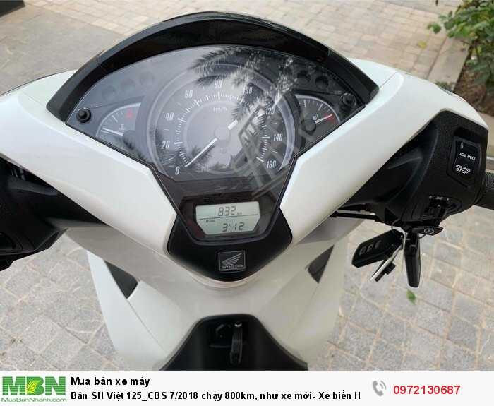 Bán SH Việt 125_CBS 7/2018 chạy 800km, như xe mới- Xe biển Hà Nội, màu trắng đẹp miễn chê.