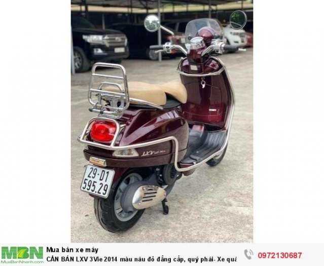 CẦN BÁN LXV 3Vie 2014 màu nâu đỏ đẳng cấp, quý phái- Xe quá mới!