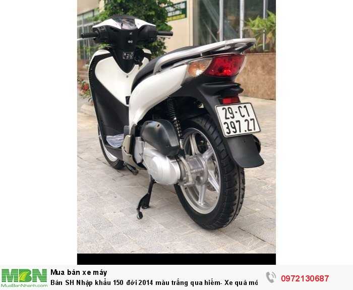 Bán SH Nhập khẩu 150 đời 2014 màu trắng qua hiếm- Xe quá mới, quá đẹp - Biển Hà Nội.