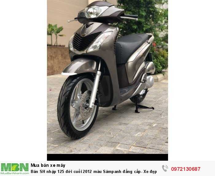 Bán SH nhập 125 đời cuối 2012 màu Sâmpanh đẳng cấp- Xe đẹp miễn chê- Biển Hà Nội