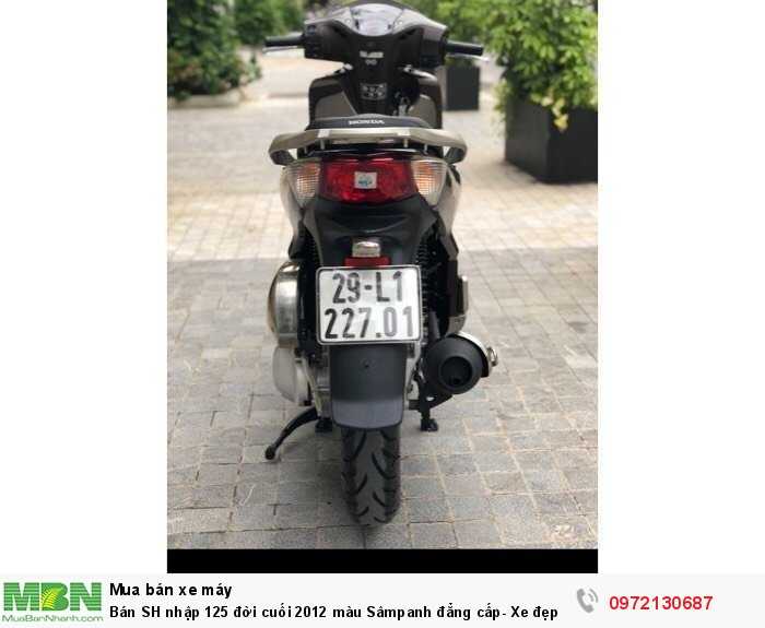 Bán SH nhập 125 đời cuối 2012 màu Sâmpanh đẳng cấp- Xe đẹp miễn chê- Biển Hà Nội