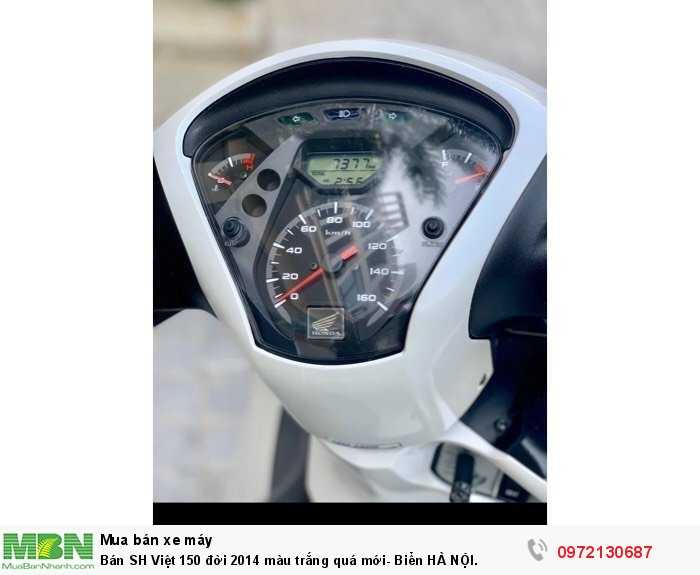 Bán SH Việt 150 đời 2014 màu trắng quá mới- Biển HÀ NỘI.