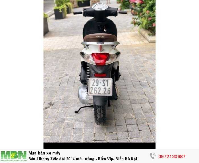 Bán Liberty 3Vie đời 2014 màu trắng - Biển Vip- Biển Hà Nội