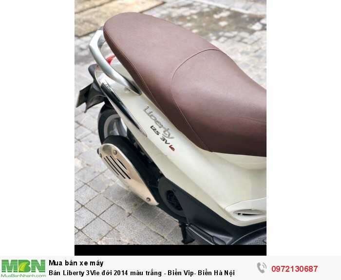 Bán Liberty 3Vie đời 2014 màu trắng - Biển Vip- Biển Hà Nội