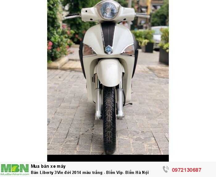 Bán Liberty 3Vie đời 2014 màu trắng - Biển Vip- Biển Hà Nội