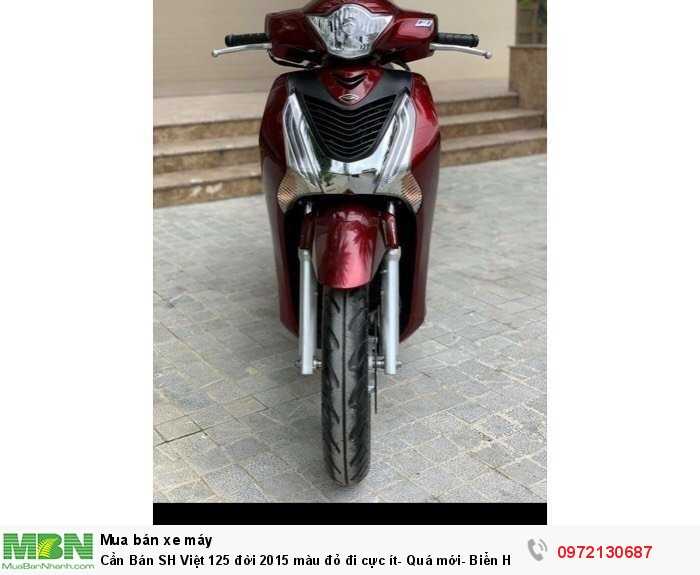 Cần Bán SH Việt 125 đời 2015 màu đỏ đi cực ít- Quá mới- Biển Hà Nội.