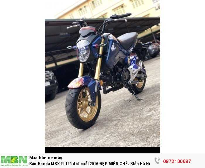 Bán Honda MSX Fi 125 đời cuối 2016 ĐẸP MIỄN CHÊ- Biển Hà Nội.